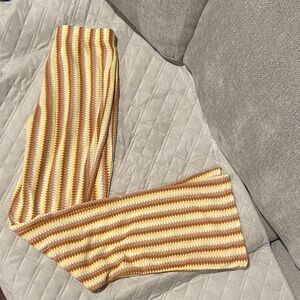 Cotton:On Leggings in Yellow and Brown Striped Design Sz.XS